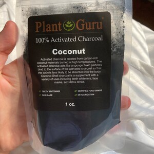 100% Pure Food Grade Activated Charcoal Powder - 2 Ounce Bottle, Fine Grind, Made In USA