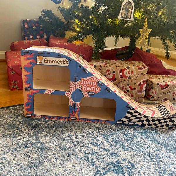 Boys Ramp Custom Jump Ramp for Boys, Kids Name Toys, Toys Cars Parking Garage ...