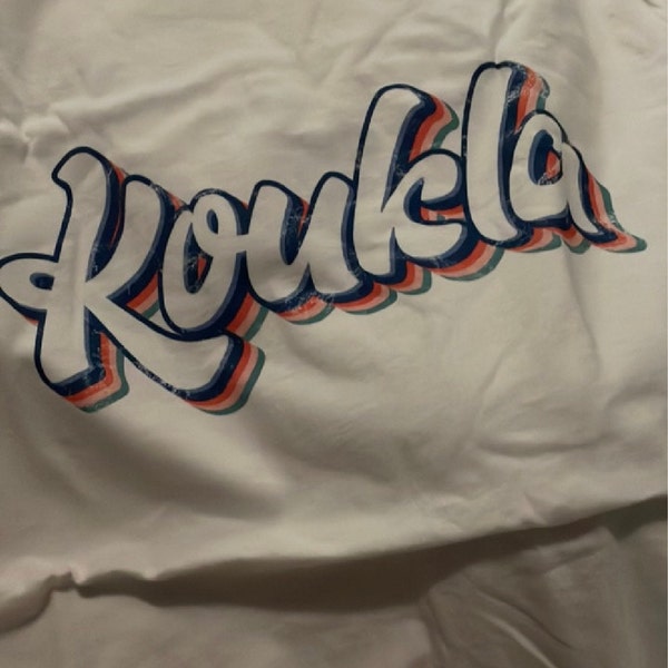 T-shirt KOUKLA Grèce - Débardeur Fierté Hellénique, Tailles XS à L, Neuf Avec étiquettes