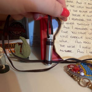 Newt's Letter Capsule Necklace Maze Runner Newt Necklace TMR merch Maze Runner jewelry