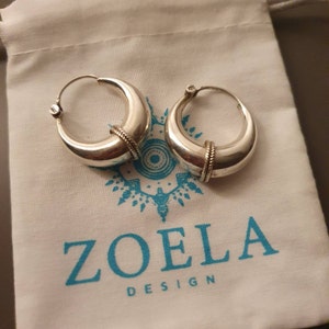 DTPsilver - Petites Boucles d'oreilles Femme Créoles en Argent Fin 925 - Diamètre 10 mm avec