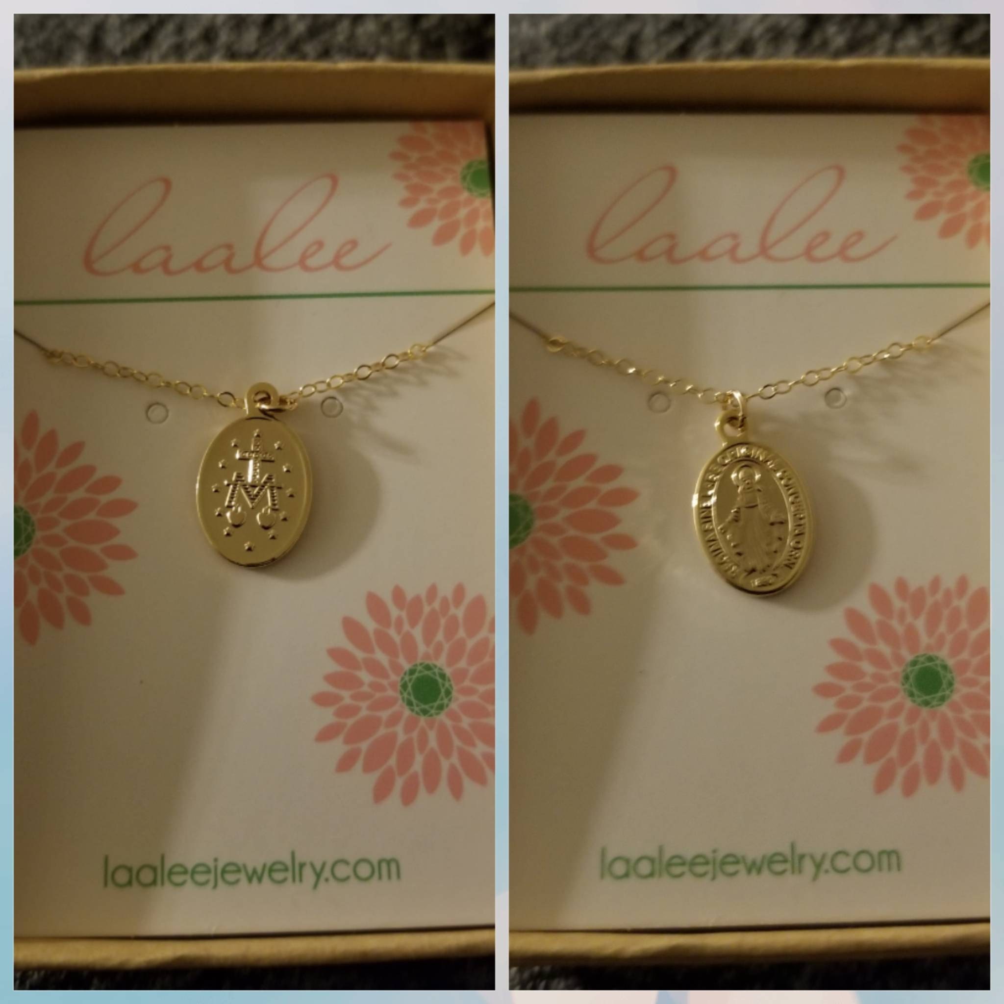 Gold Filled Virgin Mary Necklace Miraculous Medal Necklace, Blessed Mother Necklace, Gold Mary Necklace, Gold Mary Jewelry, Madonna Necklace