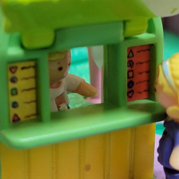 BLUEBIRD POLLY POCKET Coeur Vert Porte Bague Chambre Sans Figurines 1991 Vintage EUR 17,50 - FR