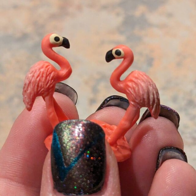 Set De 25 Mini Flamencos De Resina, Figuras Decorativas Para Terrarios, Pasteles Y Manualidades, En Varios Colores