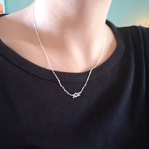 Customer photo, Mountain Range Necklace