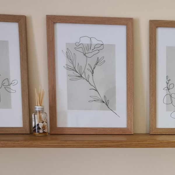 Neutral Wall Art, Botanical Prints, Set of 3 Prints, Plants Wall Art ...