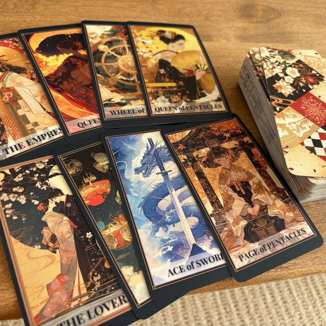 Ukiyo-e Style Tarot Deck – 78 Cards Full Set (digital Download) - Etsy