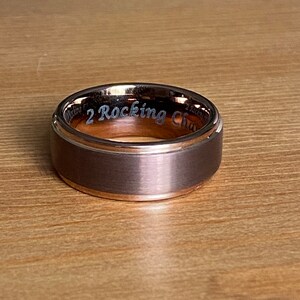 Mens Wedding Band, Brown Coffee Tungsten Ring, Mens Ring, Wedding Ring, Wedding Band Men, Anniversary Ring, Tungsten Ring