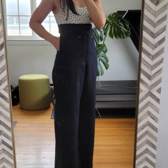 1940s Sailor Trousers - Vintage Deadstock WWII Royal