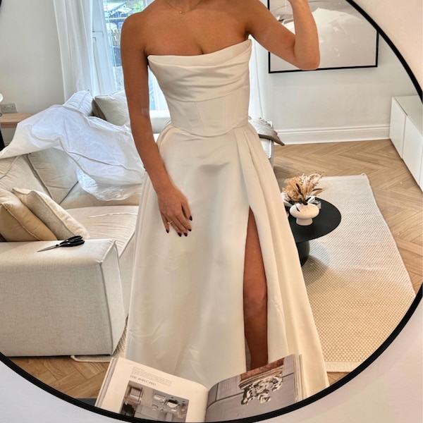 Simple Tulle Wedding Dress Civil Wedding Dress Tulle Wedding Dress