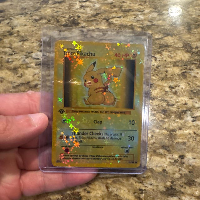 thick pikachu pokmon card Pokmon TCG Pikachu XY Evolutions and 25th anniversary fat pikachu