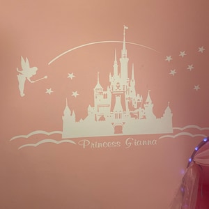PERSONALISED Princess Castle Wall Art Wall Sticker Modern - Etsy Australia