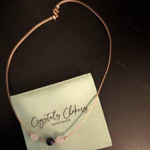 Blue kyanite single bead necklace Crystal jewelry