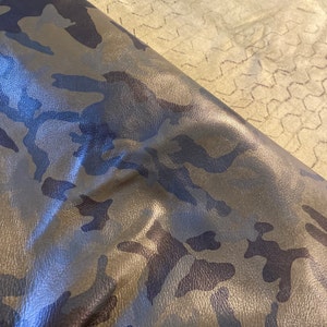 Light Army Green Camouflage Cowhide Leather Skins Genuine Cow - Etsy