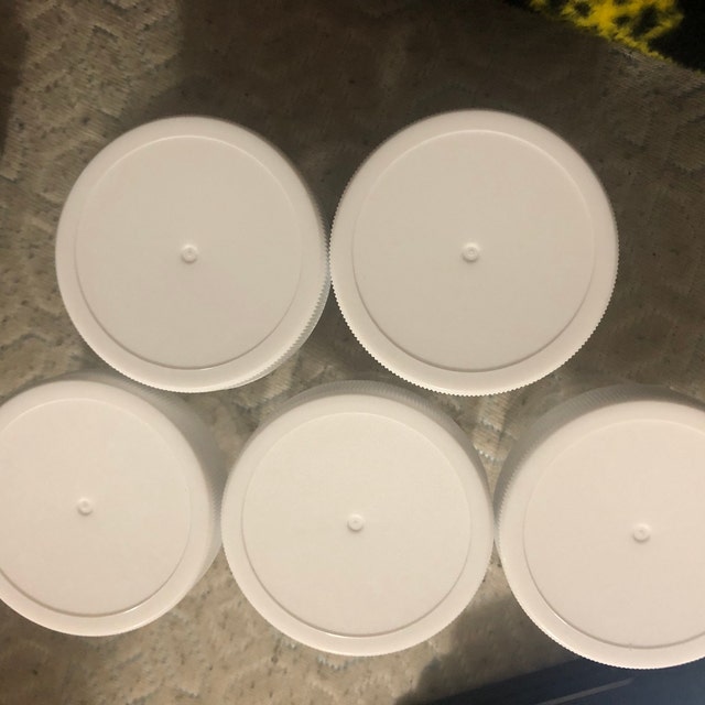 1/5 Piece Affordable 2oz, 4oz, 6oz, and 8oz Low Profile Clear Polypropolene  Containers With Screw on Lid,high Quality,free Shipping Eligible 