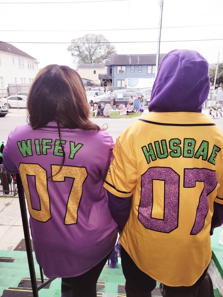 Personalisiertes Mardi Gras Baseball Jersey, Personalisierter Name und Nummer Baseball Jersey, Mardi Gras Karneval Jersey, Geschenk für Familie