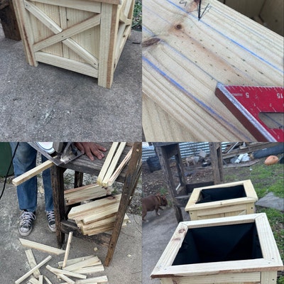 Collapsible Square X Frame Tree Collar Plans, Christmas Tree Collar ...