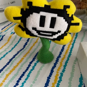 Undertale Inspired Flowey Plush Handmade Soft Plushie 7 in 