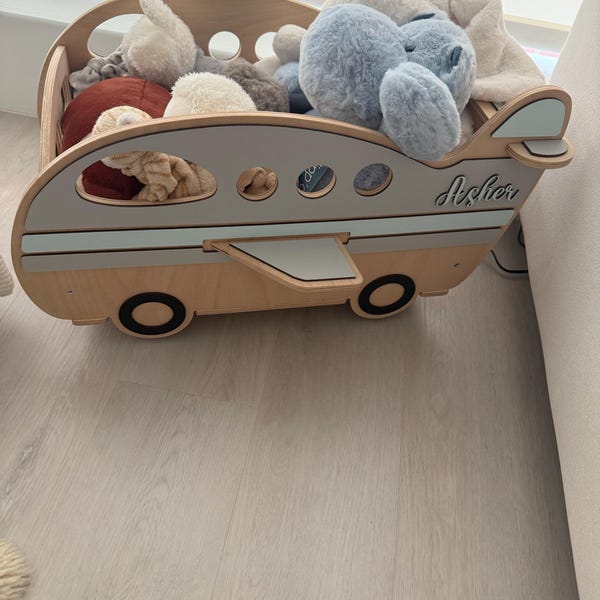 Toy Box on Wheels School Bus Theme, Nursery Storage and Organization ...