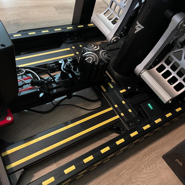 Sim Rig Cable Management Box 3D Printed T-molding V2 (295mm): 40 Series Aluminum Sim Rig Cable ...