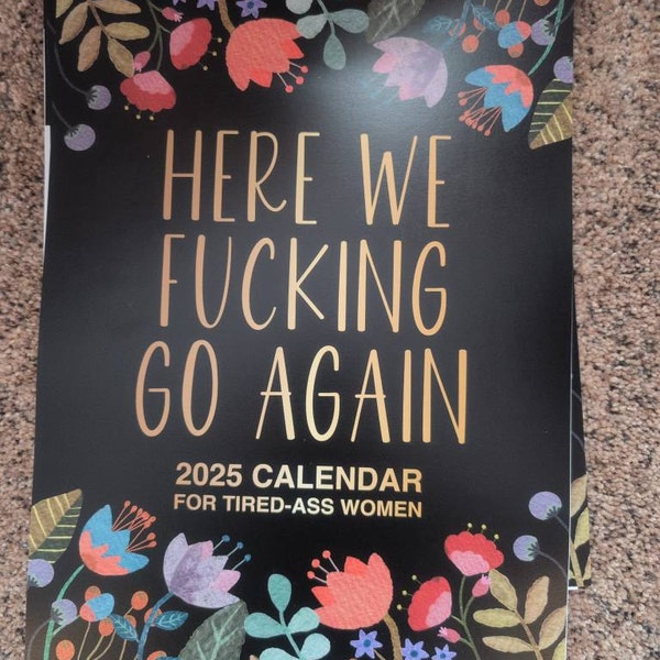 2025 Funny Swear Sarcastic Wall Calendar for Women, Friends, Coworkers