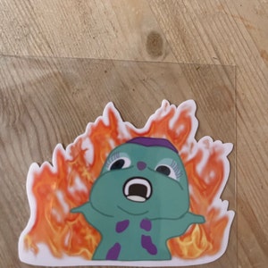 Bibble awkward stance meme Sticker for Sale by sqshmallowsart