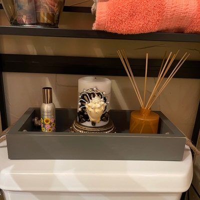 Black Decorative Tray Black Bathroom Tray Black Vanity Tray, Bathroom ...