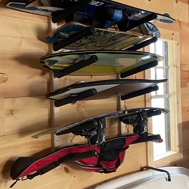 Wakeboard Wall Rack Mount Holds 4 Boards Etsy