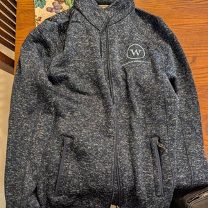 Custom Embroidered Sweater Fleece Full-zip Jacket