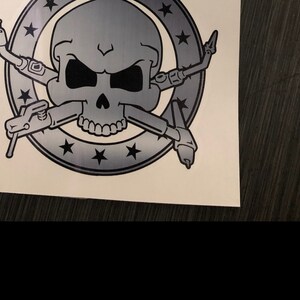 Crane operator skull crossbones decal sticker crane operators | Etsy