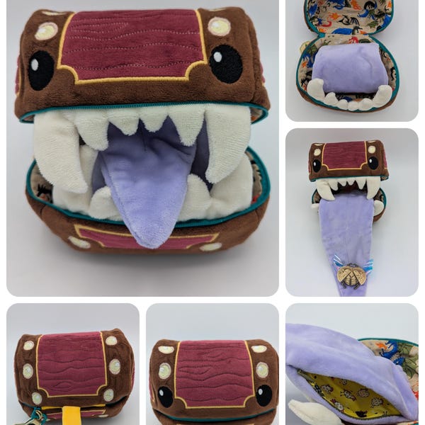 Mimic Plush and Pouch Sewing Pattern .pdf Tutorial Monster Chest ...