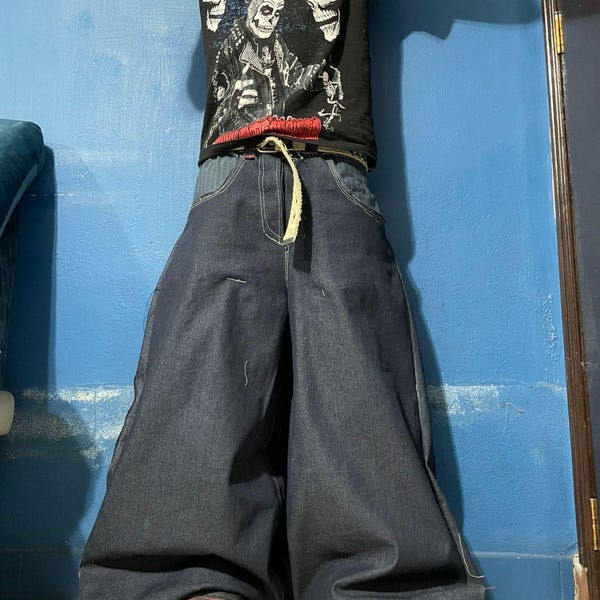 Fat Pants Rave Phat Pants Wide Leg Rave Pants - Oversized Skater Baggy Jeans - Digital ...