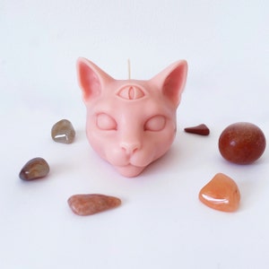 Moule Mystique De Silicone De Tete De Chat 3d Moule De Etsy