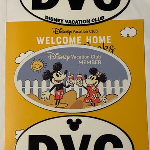 Disney Vacation Club - DVC Member - Bumper Sticker or Car Magnet