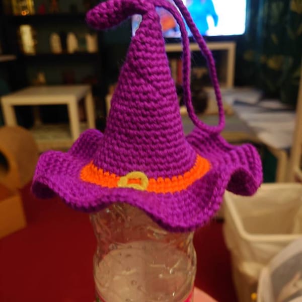 Mini Witch Hat Pattern Crochet With Hat Halloween With Hat Halloween ...