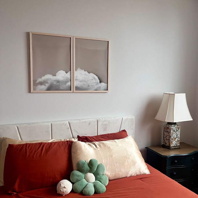 QPLGTU Moderne woonachtergrond wanddecoratie poster, beige rietdecoratie foto, slaapkamer, woonkamer decoratie bedrukt canvas schilderij, frameloos ( stijl 1, 40 x 60 cm x 3