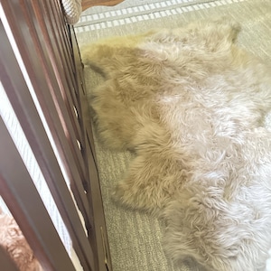 Follkee Sheepskin, Champagne Beige Taupe Icelandic Australian Sheepskin, sheepskin rug throw, natural sheepskin, real sheepskin rug