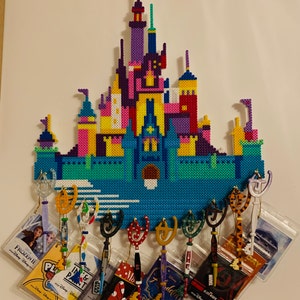 Pixel Art Castle Disney Key Display Etsy
