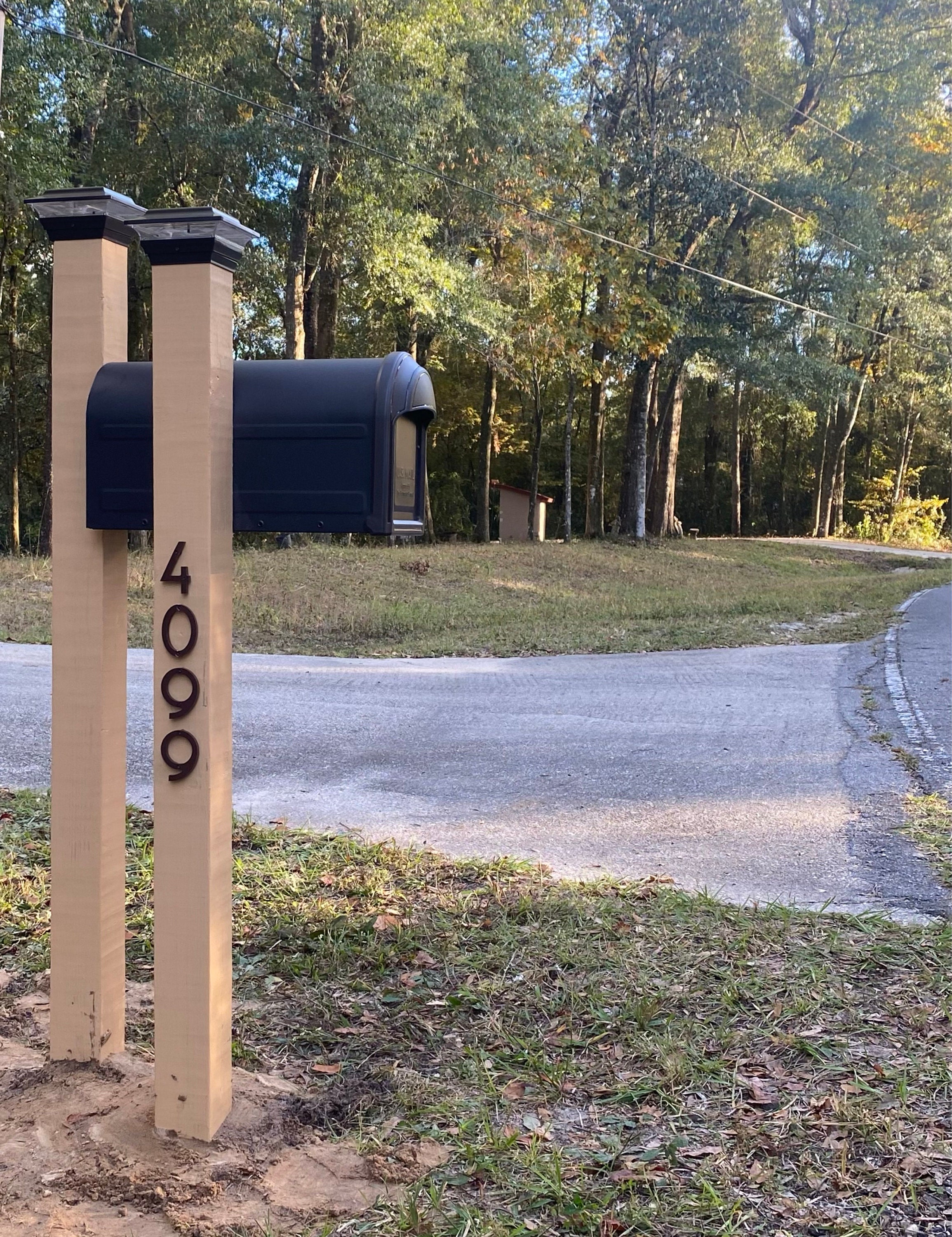 3 inch Art Deco Apartment House or Mailbox Post Numbers Letters