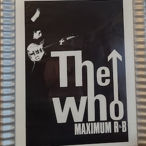 THE WHO Maximum R & B POSTER, Mod, Ska, Rare and Vintage!! - Etsy