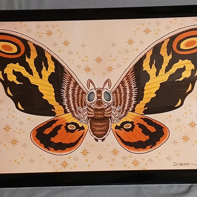 Mothra, Signed 11 X 17 Color Print by Darryl Young - Etsy
