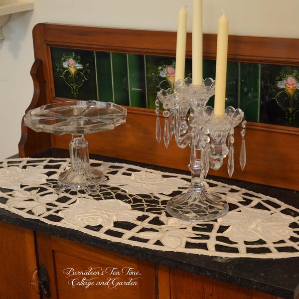 Exquisite Fine Hand Embroidered Lace Trim Eyelets Ribbon Insertion ...