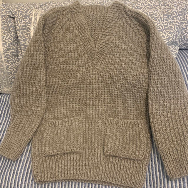 Instant Download PDF Knitting Pattern - Ladies/mens SLOPPY JOE