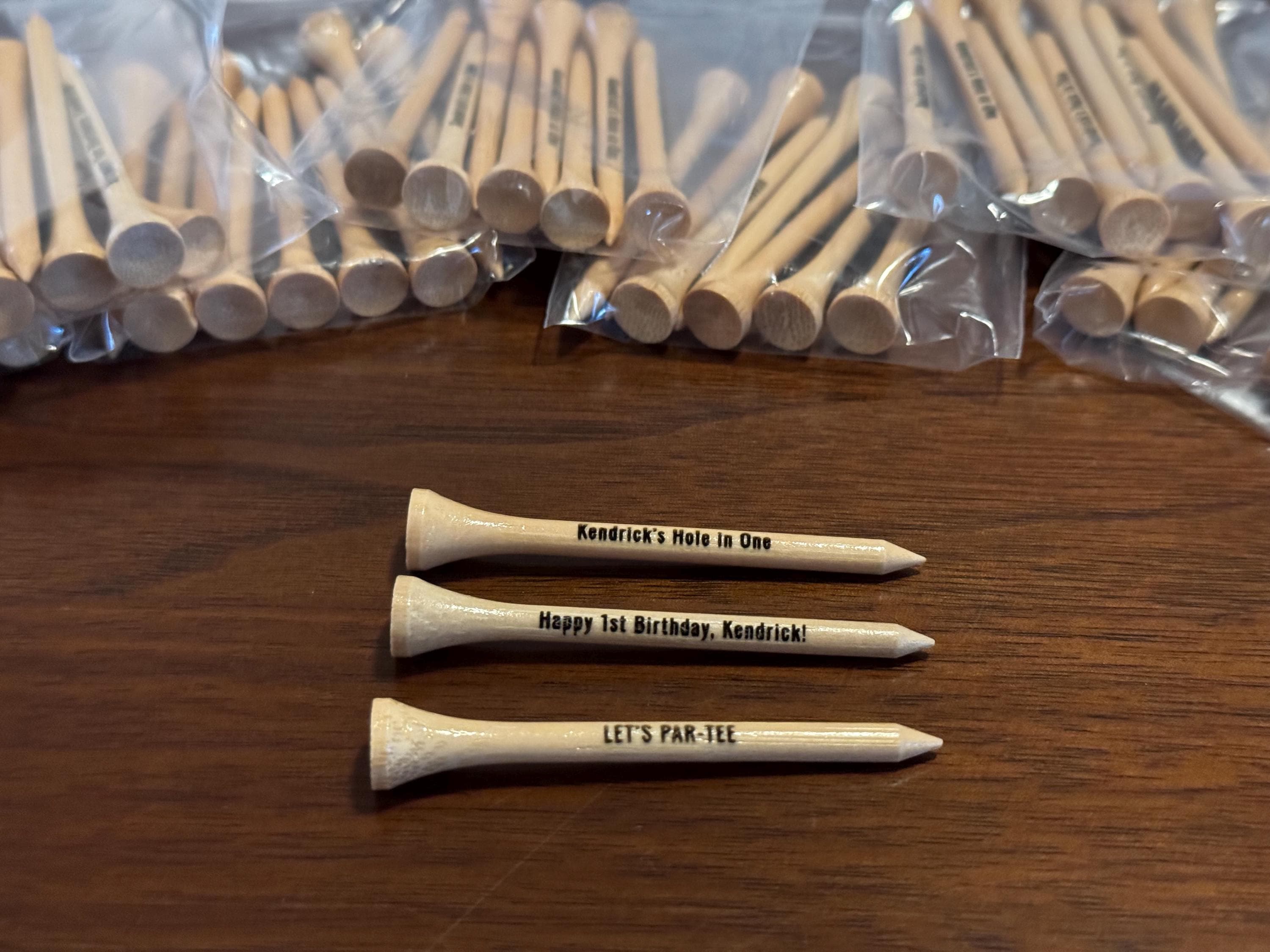 Personalized Golf Tees - Laser Engraved Golf Tee - Custom Golf Tees - 3 Golf Tee Colors - Custom Golf Gift 2.75&quot; SMALL ORDERS & BULK
