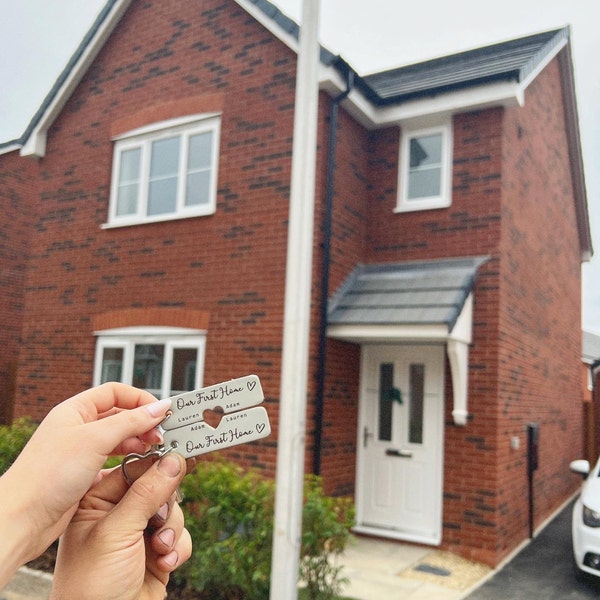 Home Keychain His & Hers Matching Keyrings – 'Our First Home - Foto 9