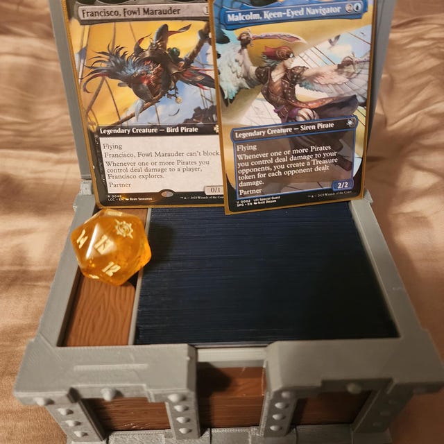 mtg commander treasure deck Chest Box for EDH | | Magic the Gathering | 100+ Card Box | Snoo3d Final Fantasy Commander Decks Variants