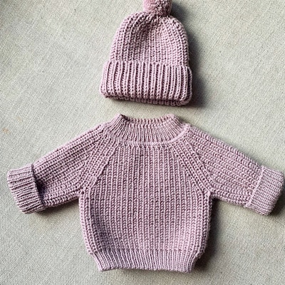 Knitting Pattern Baby Hat, Todler Hat, Half Fishermans Rib Hat Pattern ...