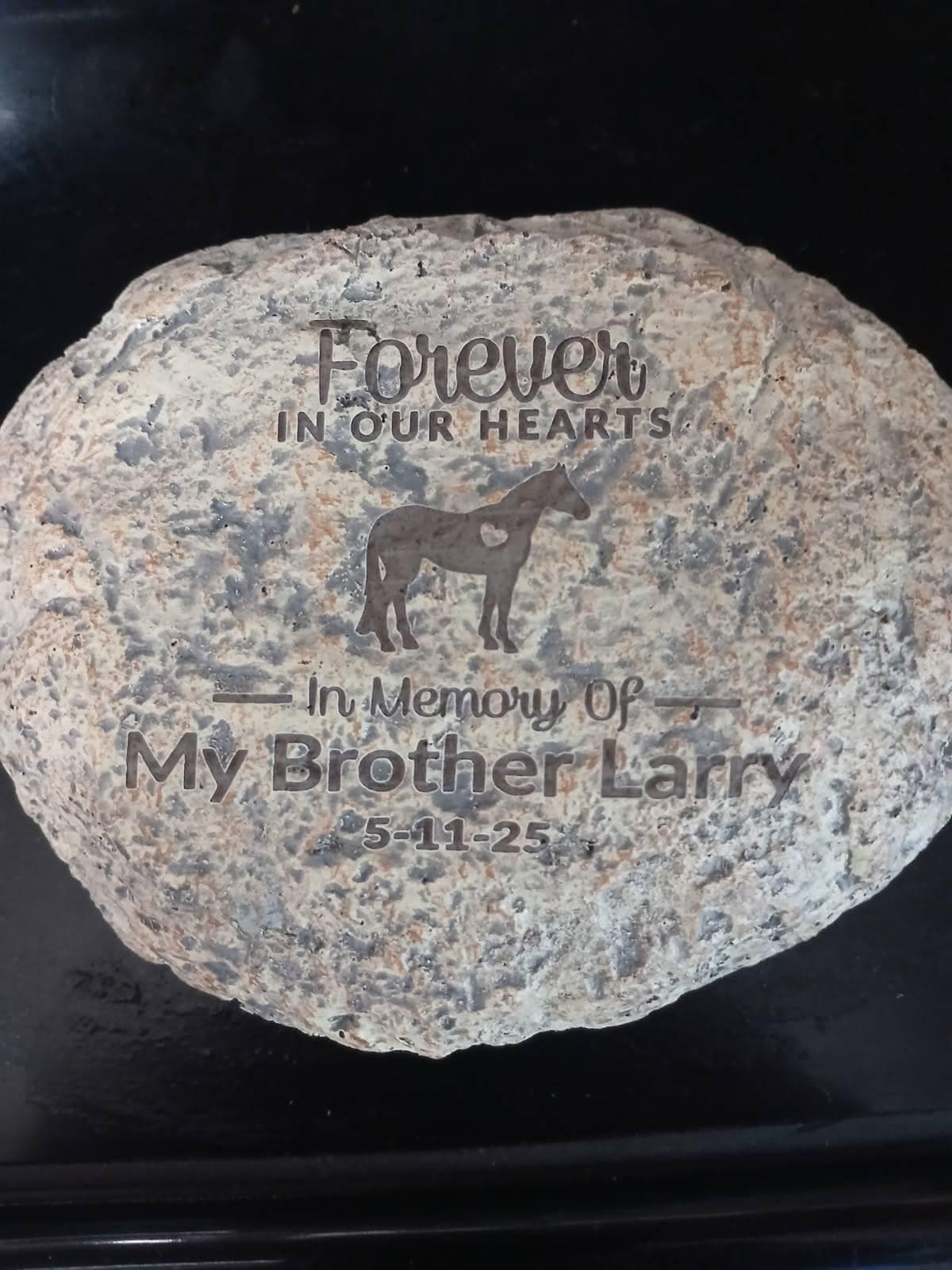 Engraved Ranch Animal Memorial Garden Stone, memorial garden, sympathy gift, remembrance, in memory of, horse memorial, donkey memorial