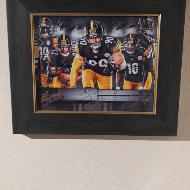 Photo 8x10 Signée BEN ROETHLISBERGER - Pittsburgh Steelers - Authentifiée Steiner Sports - Encadrée