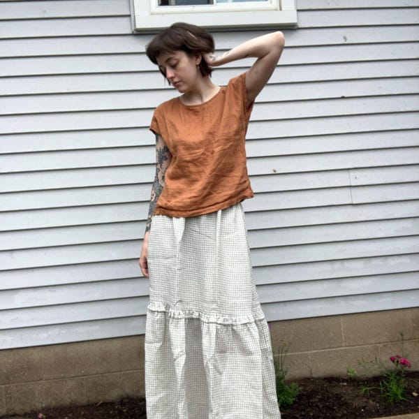 For Flora - Linen Wrap Dress